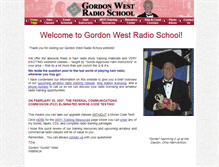 Tablet Screenshot of gordonwestradioschool.com